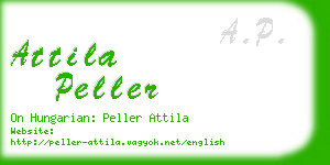 attila peller business card